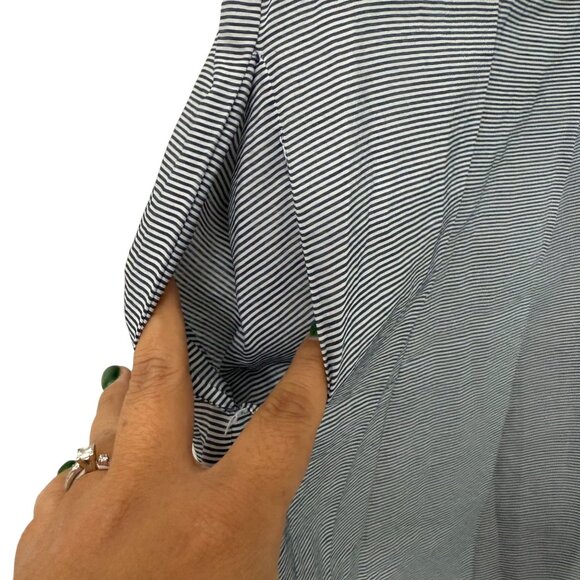 SBJ Austin Blue Striped Sleeveless Sheath Pockets Dress Womens Size Small - Picture 6 of 6